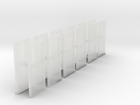 1/64th Set of 12 tall windows in Clear Ultra Fine Detail Plastic
