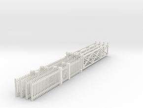 VR #1 Gate Set 1:48 Scale in White Natural Versatile Plastic