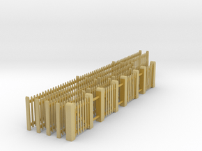 VR Picket Fence Set #1 1:48 Scale in Tan Fine Detail Plastic