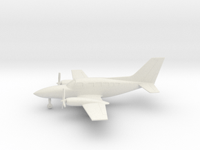 Cessna 402C Utiliner/Businessliner in White Natural Versatile Plastic: 1:64 - S