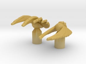 Klingon 'Beacon of Kahless' 1/7000 Attack Wing x2 in Tan Fine Detail Plastic