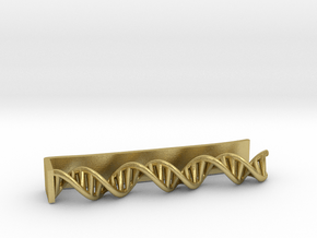 B-DNA Tie Clip 0.3 in Natural Brass