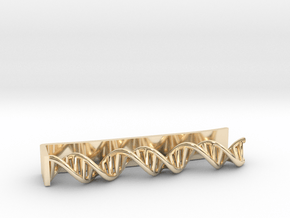 B-DNA Tie Clip 0.3 in 9K Yellow Gold 