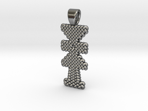 Croix Pattee knitted in Polished Silver
