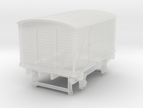 Four Wheel Baggage Car c. 1847 in Clear Ultra Fine Detail Plastic