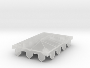 water raft roof (2 seats) in Clear Ultra Fine Detail Plastic: 1:87 - HO