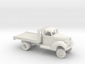 1/64 1939-41 Ford One and a Half Ton FlatBed Kit in White Natural Versatile Plastic