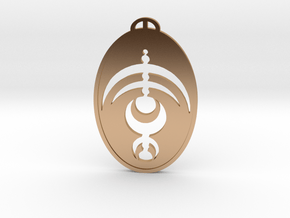 Moiselles  Val-d’Oise Crop Circle Pendant in Polished Bronze