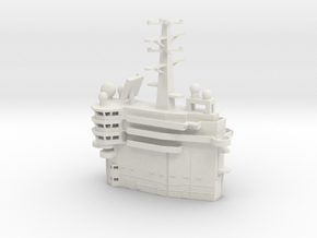 1/350 Scale USS EISENHOWER CVN-69 Island in White Natural Versatile Plastic