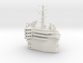 1/700 Scale USS EISENHOWER CVN-69 Island in White Natural Versatile Plastic
