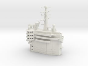 1/350 Scale USS THEODORE ROOSEVELT CVN-71 Island in White Natural Versatile Plastic