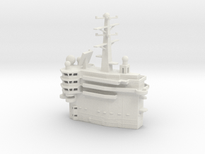 1/700 Scale USS ABRAHAM LINCOLN CVN-72 Island in White Natural Versatile Plastic