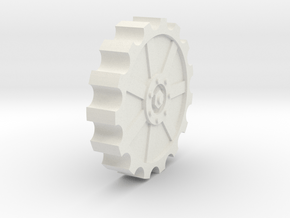 30mm cog wheel in White Natural Versatile Plastic
