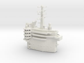 1/700 Scale USS GEORGE WASHINGTON CVN-73 Island in White Natural Versatile Plastic