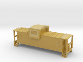 Wide Vision Caboose - Tscale in Tan Fine Detail Plastic
