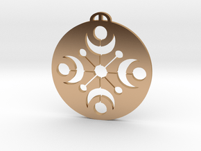 Buckland Down, Dorset Crop Circle Pendant in Polished Bronze