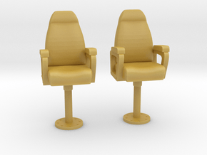 1/50 USN Capt Chair SET in Tan Fine Detail Plastic