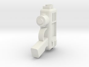 Plasma Pistol in White Natural Versatile Plastic