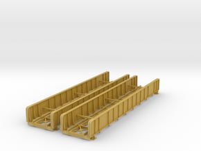 Two Deck Plate Girder bridge no supports Z scale in Tan Fine Detail Plastic