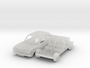 Cortina MK2 2 door 1/120 in Clear Ultra Fine Detail Plastic