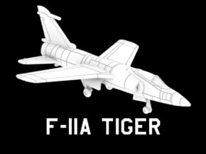 F-11A Tiger (Clean) in White Natural Versatile Plastic: 1:220 - Z
