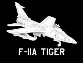 F-11A Tiger (Loaded) in White Natural Versatile Plastic: 1:220 - Z