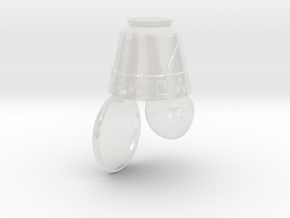 SpaceX Dragon capsule in Clear Ultra Fine Detail Plastic: 1:72