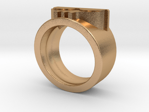 Simply Dead Beat Ring in Natural Bronze: 4 / 46.5
