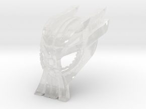 Kanohi Fero, Elemental Mask of Iron in Clear Ultra Fine Detail Plastic