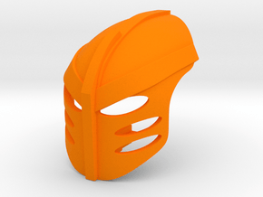 Kanohi Arai (V3), Mask of Neutrality in Orange Smooth Versatile Plastic