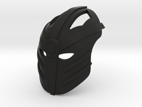 Kanohi Mahu (v2), Mask of Recovery in Black Smooth Versatile Plastic