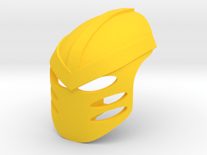 Kanohi Arai (V2), Mask of Neutrality in Yellow Smooth Versatile Plastic