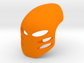 Kanohi Arai (V1), Mask of Neutrality in Orange Smooth Versatile Plastic