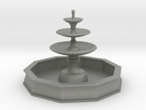 Classic Fountain 01. 1:87 Scale (HO) in Gray PA12