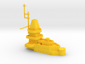 1/600 USS Minnesota (Tillman III 1945) Bridge in Yellow Smooth Versatile Plastic