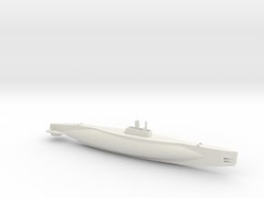 1/350 Scale USS L-Class Submarine in White Natural Versatile Plastic
