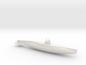 1/350 Scale USS F-Class Submarine in White Natural Versatile Plastic