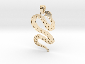 Snake with Bail in 14K Yellow Gold