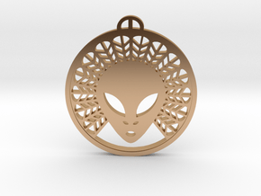 Reigate, Surrey Crop Circle pendant in Polished Bronze