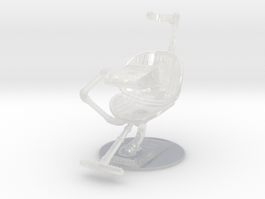 SW Ackbar chair (1st trilogy) 1/6, 1/12, 1/18  in Clear Ultra Fine Detail Plastic: 1:12