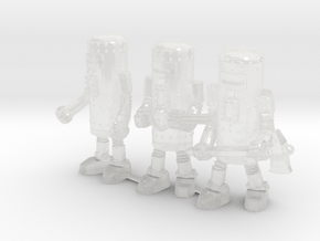 Dr. Satan's Robot Squad in Clear Ultra Fine Detail Plastic: Medium
