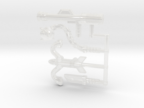Dino-Riders Rulon Weapons (Multisize) in Clear Ultra Fine Detail Plastic: Extra Small
