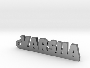 VARSHA_keychain_Lucky in Fine Detail Polished Silver