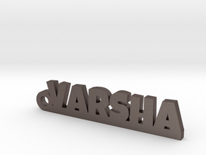VARSHA_keychain_Lucky in Polished Bronzed-Silver Steel