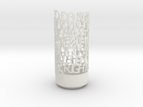 Light Poem in White Natural Versatile Plastic