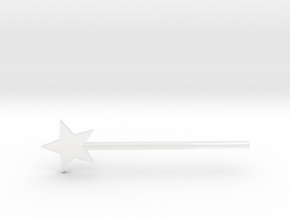 Magic wand in Clear Ultra Fine Detail Plastic: Small