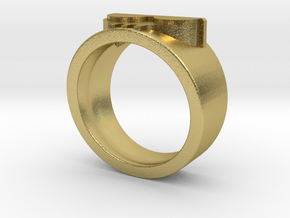Simply Dead Beat Ring in Natural Brass: 7.25 / 54.625