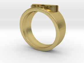 Simply Dead Beat Ring in Natural Brass: 9.75 / 60.875