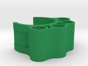 Tripod clip for 37mm leg in Green Processed Versatile Plastic