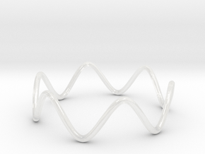 Sine Ring  All sizes, Multisize in Clear Ultra Fine Detail Plastic: 13 / 69